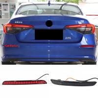 1 Pair LED Rear Fog Lamp Car LED Bumper Light Brake Light Dynamic Turn Signal Reflector light For Honda Civic 2021 2022