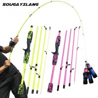 【LZ】☄  Sougayilang 5 Sections Portable Travel Fishing Rod Ultralight Weight Eva Handle Spinning/Casting Fishing Pole Fishing Tackle