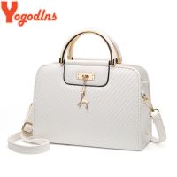 Yogodlns Women PU Leather handbag Solid color feminina Shoulder Bag fashion single strap crossbody bag with