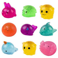 Kawaii สัตว์นุ่มน่ารักสนุก Sensory Antistress Squeeze ของเล่น Spongy Squishy Mochi Fidget ของเล่น Sticky Antistress Ball สำหรับเด็ก