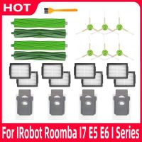 ตัวกรอง Hepa แปรงด้านข้างแปรงม้วนสำหรับ IRobot Roomba I7 E5 E6 I Series อะไหล่หุ่นยนต์เครื่องดูดฝุ่นอุปกรณ์เสริม