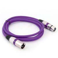 สีสัน 5.9ft DMX STAGE สาย DJ XLR 3Pin ชายคอนเนคเตอร์ตัวเมียลวด