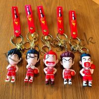 【hot sale】 ✤✈ B09 Japan Anime Slam Dunk Sakuragi Hanamichi Keychains PVC Cartoon Figure Model Pendant Keyrings Figure Key Toys Gifts