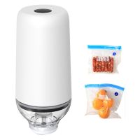 Reusable Vacuum Food Storage Zipper Bags Set Electric Handheld Vacuum Sealer Pump Sous Vide Bags