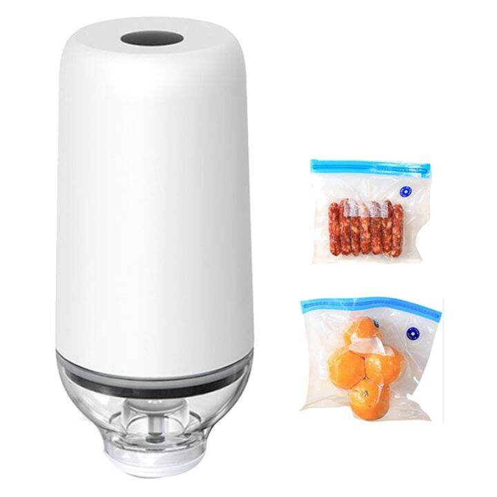 Reusable vacuum food storage zipper bags set electric handheld vacuum