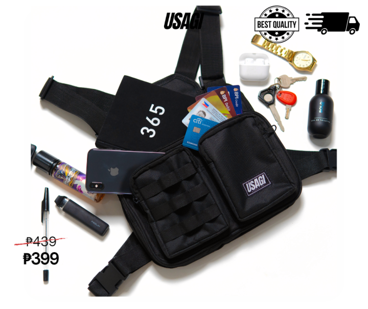 USAGI Chest Rig Tactical Front Multi Purpose Bag.motorcycle chest bag