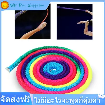 Gymnastics Rope, Rainbow Color Training Rope Rhythmic Gymnastics Rope Solid  Competition Arts Training Rope