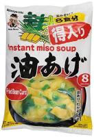 Shinsyuichi instant miso soup aburaage มิโซะซุปเต้าเจี้ยวกึ่งสำเร็จรูปผสมเต้าหู้ทอด 176 กรัม