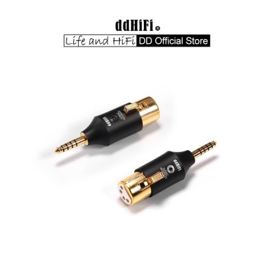 DD DdHiFi XLR44C 4Pin XLR สมดุลกับอะแดปเตอร์4.4มม. ปรับสายหูฟัง XLR 4พินแบบดั้งเดิมเป็นอุปกรณ์ที่สิ้นสุด4.4มม.