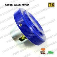 ฝาปิดถังน้ำมัน AEROX, WAVE, FORZA สีน้ำเงิน