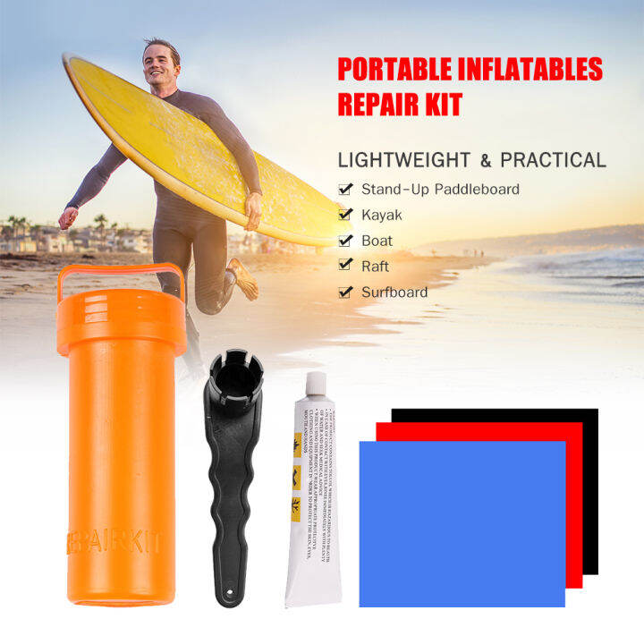 keykits SUP Repair Kit with PVC Patches and Glue for Inflatables