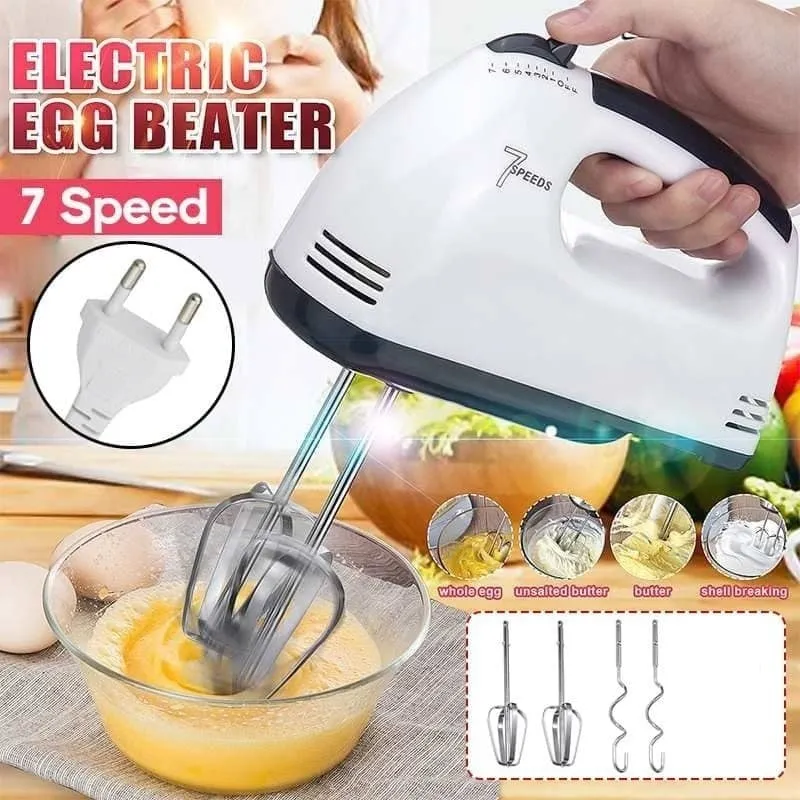 7 Speed Hand Mixer Electric Hand Mixer, Portable Kitchen Hand Held