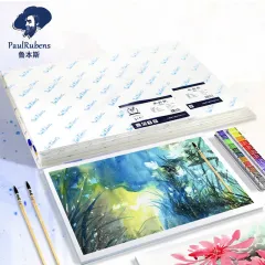 art supplies 32K/16K Full cotton paddle watercolor paper 300g Fine