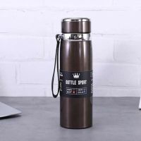 ▫▼卐 600ml/800ml/1000ml Vacuum Flask Double Stainless Steel Coffee Tea Insulated Cup Leakage-proof for Travel Office Fitness Sports