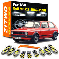 ZITWO 10Pcs LED ภายในโดมชุดไฟอ่านหนังสือรถหลอดไฟสำหรับ VW Volkswagen Golf 2 MK2 1983- 1986 1987 1988 1989 1990อุปกรณ์เสริม