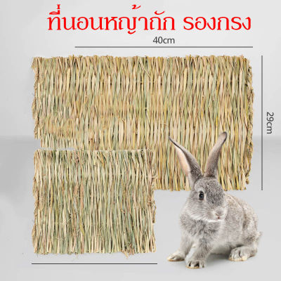 ลดราคา ที่นอนหญ้าถัก ทำจากหญ้า100% ขนาด40x28ซม แผ่นรองกรงกระต่าย แผ่นรองกรงสัตว์เลี้ยง ถนมเท้าสัตว์ หนูแฮมสเตอร์ เม่นแคระ กระรอก