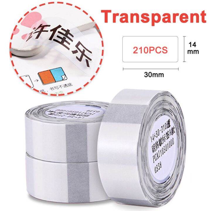 Niimbot D101 D11 D110 Transparent Label Printing Paper Name Sticker