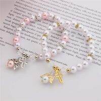 1Pcs10Pcs Baby Shower Favor Christening สร้อยข้อมือ Angel Baby Shower Girl Boy Baptism ของขวัญน่ารักแถมของที่ระลึก