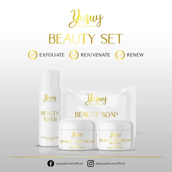 YASUY Stunning Rejuvenating Whitening Beauty Set | Lazada PH