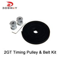 3DSWAY 3D Printer Accessories 2GT Timing Pulley 16 Tooth Bore 5mm Belt 6mm Kit GT2 Open Type Synchronous Belt with Hex Wrench