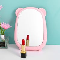 Cartoon Desktop Makeup Mirror Wall Hanging Vanity Mirror Portable Dressing Table Cosmetic Mirrors Folding Desktop Makeup Tools Mirrors