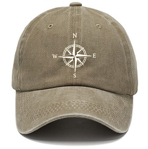 cod-หมวกพิมพ์ลายผ้าฝ้ายฟอกหมวกคุณพ่อเก่าหมวกเบสบอลผู้ชายย้อนยุคสไตล์ร้อนหมวกกันแดดแบบนิ่ม