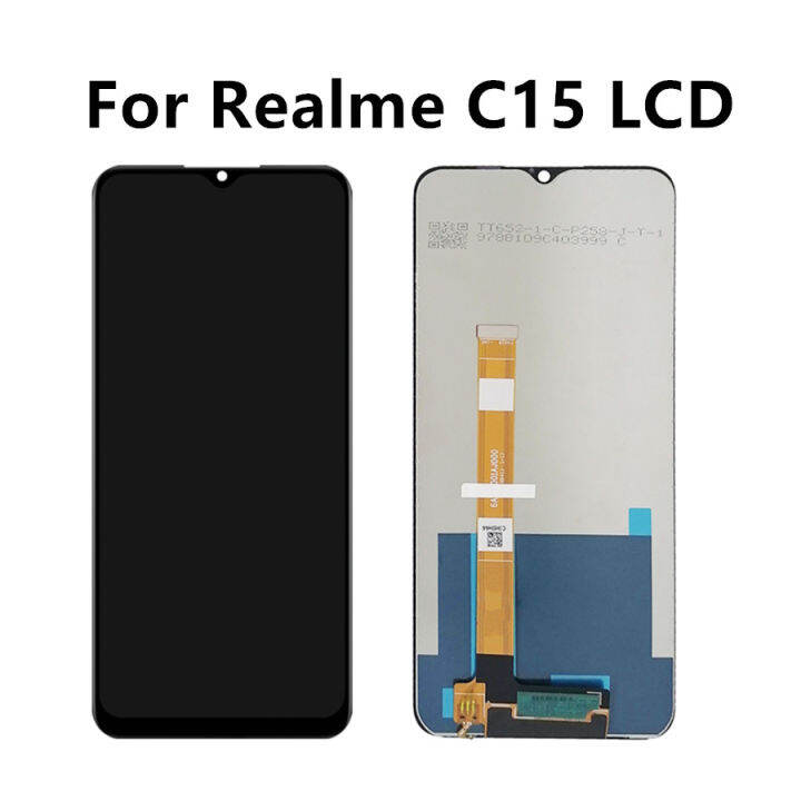 6.5 inci untuk Realme C15 RMX2180 penggantian skrin Lcd paparan skrin ...