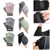 HAMIDAHY Winter Motorcycling Bicycle Bike Breathable Yoga Fitness Anti Slip Mittens Half Finger Cycling Gloves Short Sports Gloves