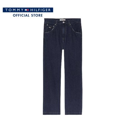 Tommy Hilfiger กางเกงยีนส์ผู้ชาย รุ่น DM0DM14842 1BK - สีน้ำเงิน
