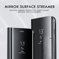 ESHOPPE Smart Mirror Shiny Flip Case 3D View Huawei P20 Pro สมาร์ทเคลียร์กระจกนิรภัยแบบเต็มรูปแบบสำหรับโทรศัพท์มือถือรุ่น Huawei P 20 Pro ฝาพับ หัวเว่ย P20 Pro / หัวเว่ย P20 Pro "6.1 นิ้ว"