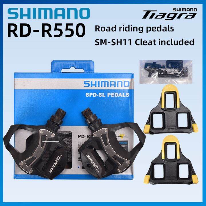 Shimano PD R550 SPD SL Pedal Clipless Road Racing Pedals Float Cleats