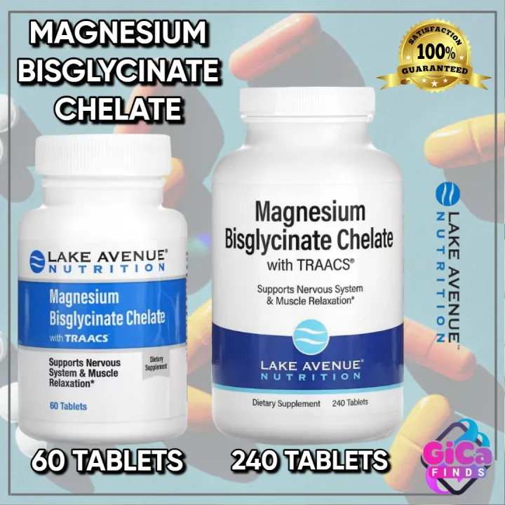 Lake Avenue Nutrition, Magnesium Bisglycinate Chelate with TRAACS®, 100