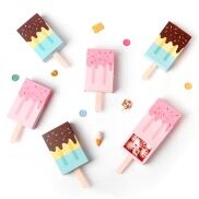 Wrener Ice Cream Shape 10 30 50 cái Snack Cookies lễ tắm trẻ Biscuit dành