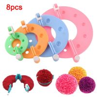 8 Pcs Pompom Maker Kit Knitting Crafts Different Sizes Plush Ball Making Tool Pompom Maker Easy Convenient GRSA889