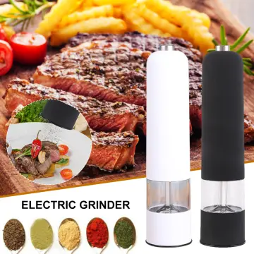 1pc Stainless Steel Electric Pepper Grinder, Modern Peppercorn Grinder For  Kitchen