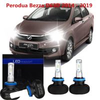 Bright H11 LED ไฟฉายคาดศีรษะไฟหน้าสำหรับ Perodua Bezza D63D 2014-2019อุปกรณ์เสริม