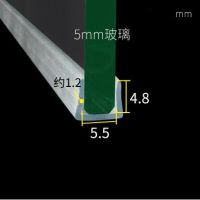 แผ่นยางปิดช่องว่างประตูอาบน้ำกระจกยาว1เมตรแผ่นขอบเฟอร์นิเจอร์กระจกทนต่อสภาพอากาศขอบเทปติดแถบลายป้องกัน