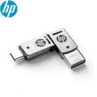 Original HP X5000M Metal OTG Type-C USB 3.1 USB Flash Drive for SmartPhoneTablet 128GB64GB32GB Pendrive High speed Black logo