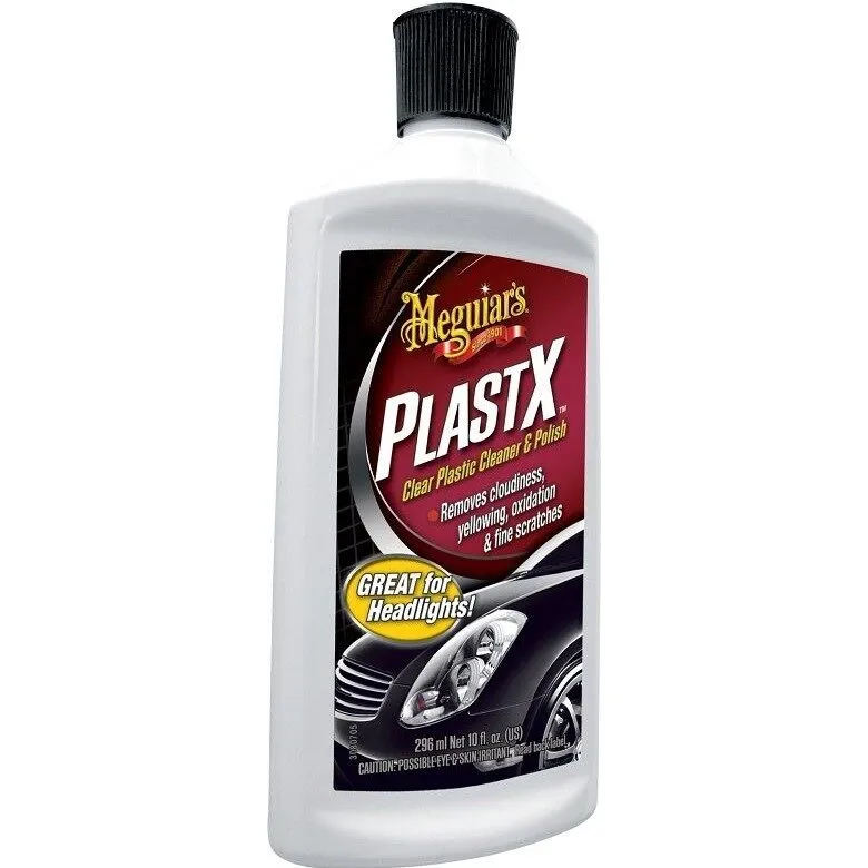 🌱 Meguiar's G12310 PlastX Clear Plastic Cleaner & Polish Restore 296ml  Free Gift Headlamp Headlight Oxidized Yellowish Fine Scratches Enhance  Visibility Safe For Driving Car Care DIY Original Ready Stock