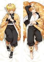 (ถ้ากำหนดเองติดต่อเรา) การ์ตูนญี่ปุ่นปีศาจฆ่า Kimetsu No Yaiba Agatsuma Zenitsu Dakimakura ปลอกหมอน FullBody กอดปลอกหมอน Otaku G