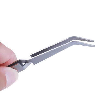 Nail Art Shaping Tweezers Stainless Steel Multi Function Clip Tip Manicure Tool UV Gel Acrylic C Curve Nipper Picking Rhinestone
