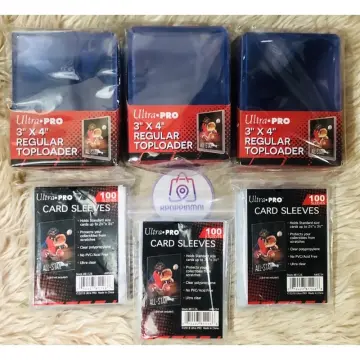 Ultra Pro - 3 x 4 inch Toploaders & Sleeves 100 Pack