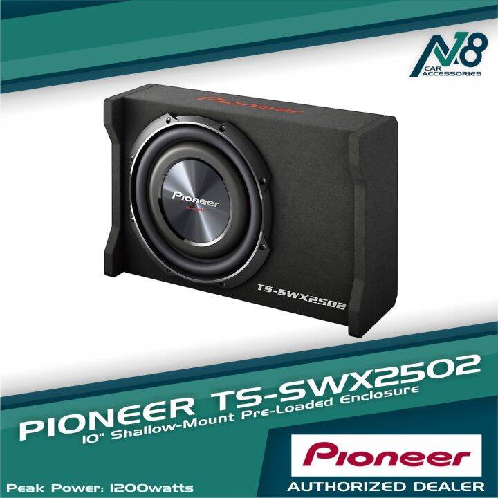 Pioneer TSSWX2502 10" ShallowMount PreLoaded Enclosure Subwoofer