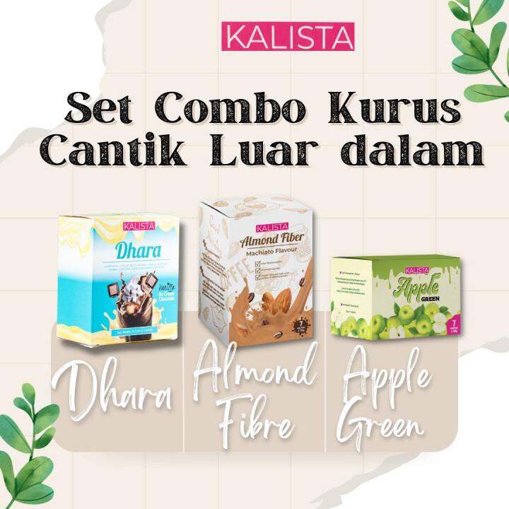 KALISTA Dhara Almond Fiber Apple Green Slimming, Detox, Kenyang
