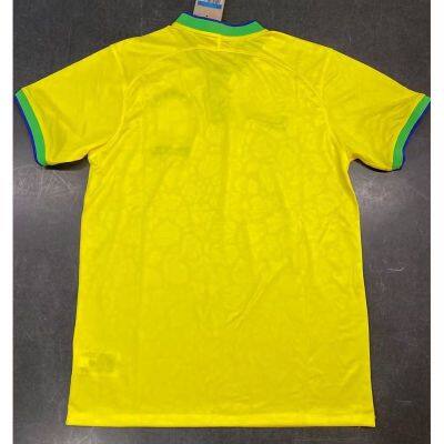 ☑◙  Take home shirt with short sleeves in Brazil 2022 international soccer fans Thai version of football shirt