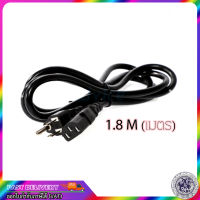 สายไฟคอม Cable POWER AC หนา 1mm (1.8M) สายไฟมาตรฐาน สำหรับคอมพิวเตอร์ พนิ้นเตอร์ ยาว 1.8m (เมตร) 220V AC Cable/ สายไฟ หนา 1mm.