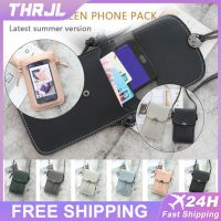 Tas selempang wanita dompet ponsel kulit layar sentuh IPhone 13 14 Huawei