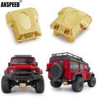 AXSPEED 2ชิ้นทองเหลืองด้านหน้าด้านหลังที่แตกต่างกันเพลาปกคลุมสำหรับ118 TRX-4M Bronco Defender RC ตีนตะขาบรถอัพเกรดชิ้นส่วน