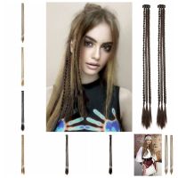 GUORE ไฟเบอร์ทนความร้อน วิกผมสาว braids สังเคราะห์สังเคราะห์สังเคราะห์ สีดำสีดำ ผมต่อเปีย เย็นเย็น สีน้ำตาลสีน้ำตาลเข้ม ผมหางม้า สำหรับผู้หญิง