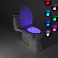 Smart Bathroom Toilet Night Light LED 8-color Toilet Light Bathroom Decoration Accessories Automatic Induction Upgraded Version